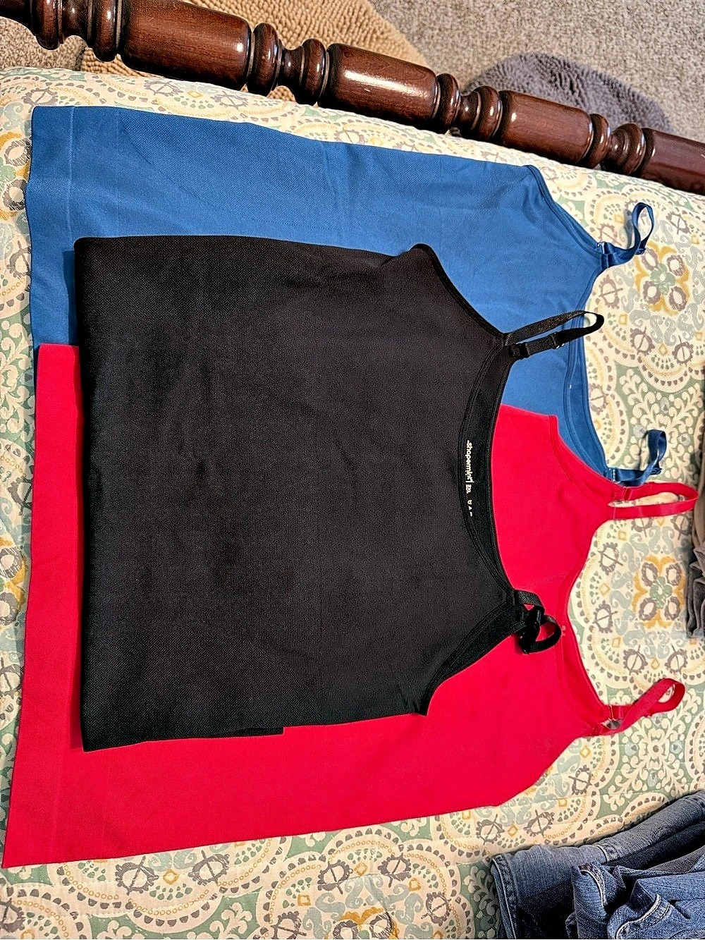 Shapermint Essentials All Day Every Day Shaping Camisole Set Blue, Pink, Black 2